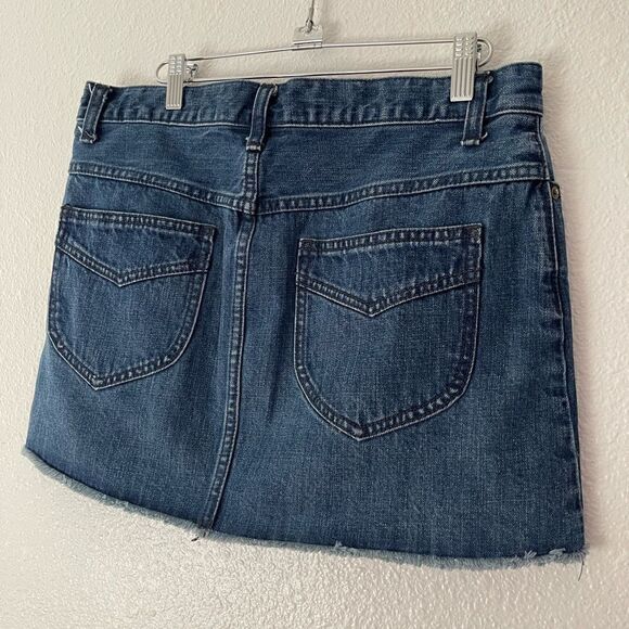 Free people denim mini skirt size 08 - Picture 2 of 11